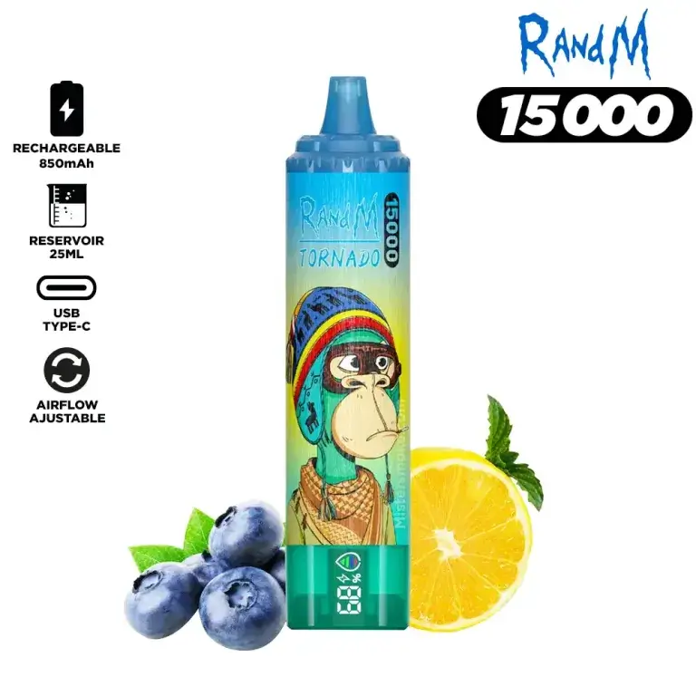 FUMOT Randm Tornado 15000 Vape Berry Lemonade - Merk voor Wegwerpvape ...